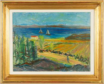 Elvine Osterman, Coast with Sailing Boats.
