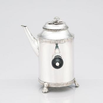 Joachim Ljungberg, kaffekanna, silver, Norrköping 1785. Gustaviansk.