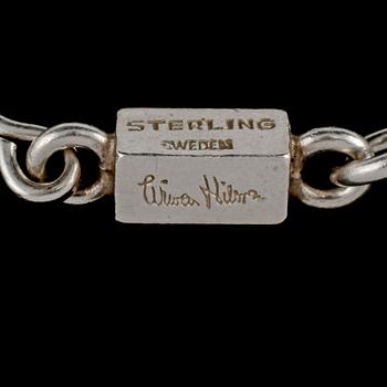 ARMLÄNK, sterlingsilver, Wiwen Nilsson, Lund, 1953. Vikt 29 g.