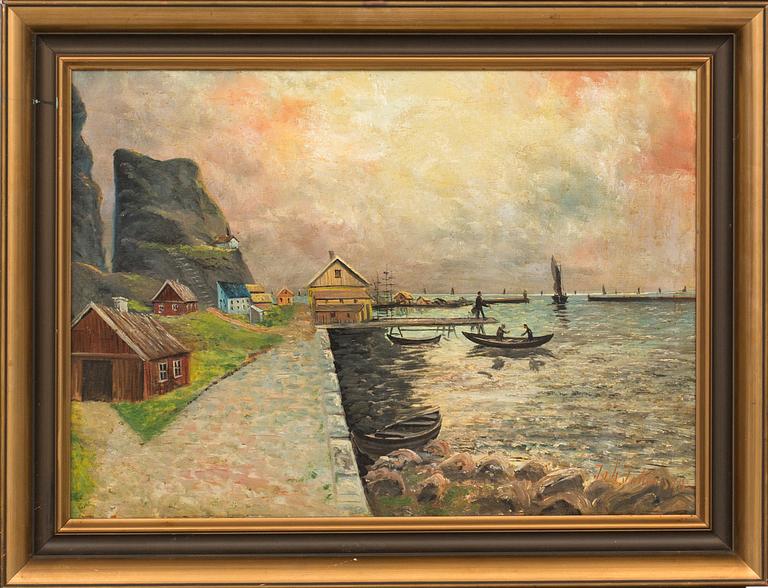 JOHAN JOHANSON, oil on canvas signed.