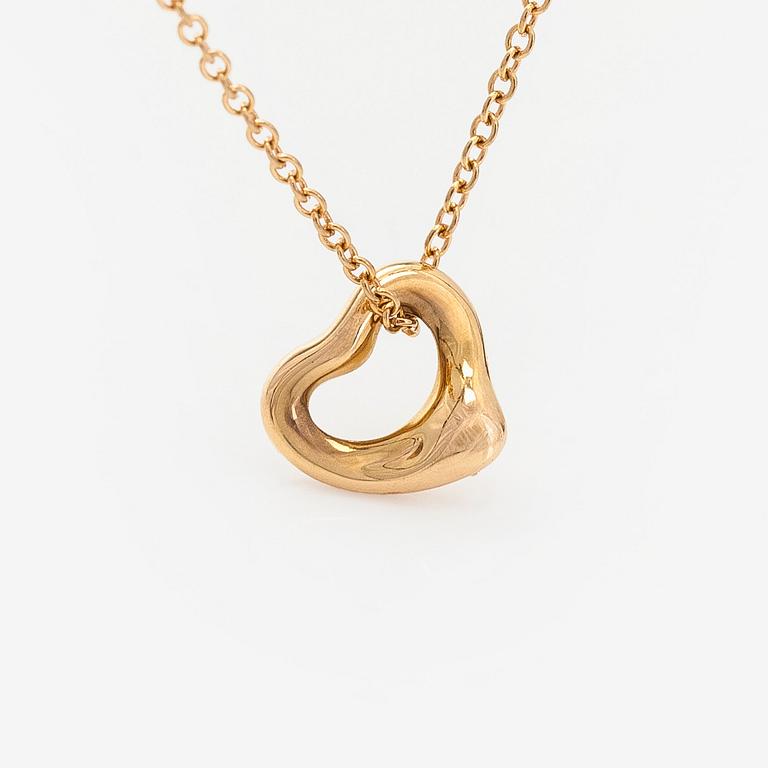 Tiffany & Co, Elsa Peretti, halsband, "Open Heart", 18K guld.