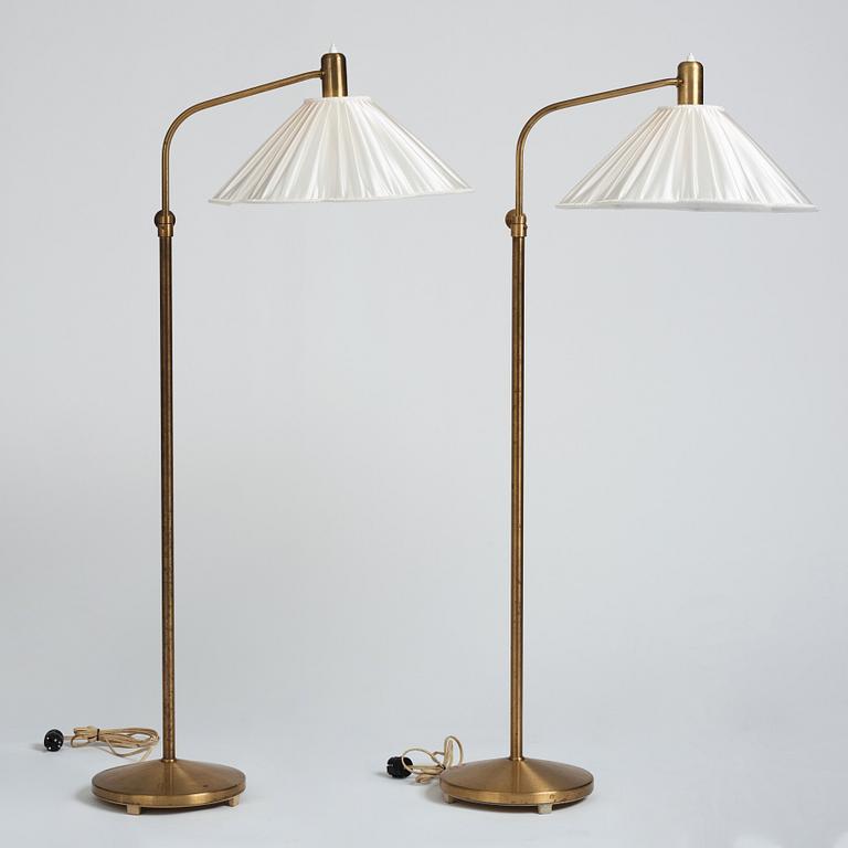 A pair of Swedish Modern floor lamps, ASEA, 1940-50s.