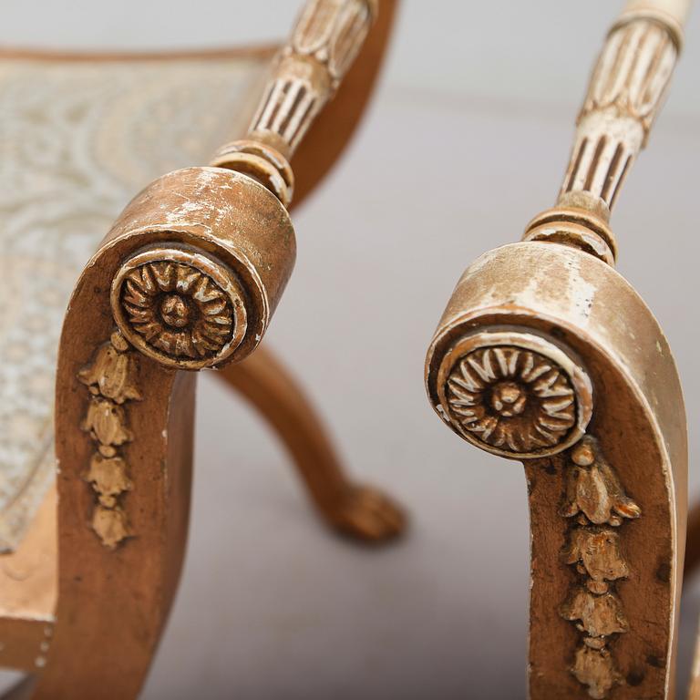 BANKETTER, 1 par, empirestil, 1800-talets andra hälft.