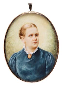 367. Fanny Hjelm, Kvinnoporträtt.