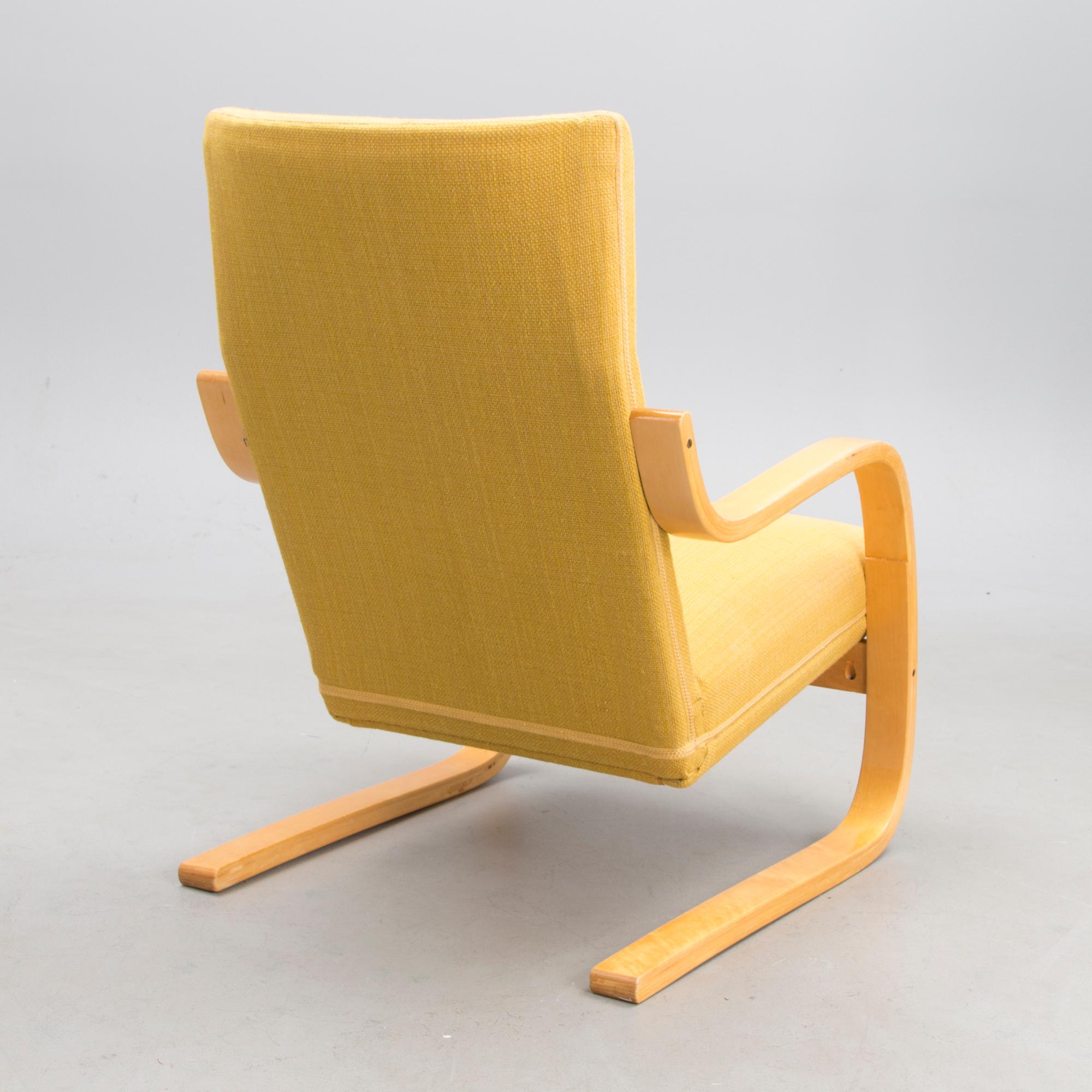 ALVAR AALTO, fåtölj, modell 406, Artek, 1900-talets mitt.