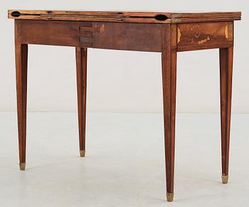 A Russian 1780's card table, probably made in St Petersburg in Christian Meyer's workshop by one of his pupils.