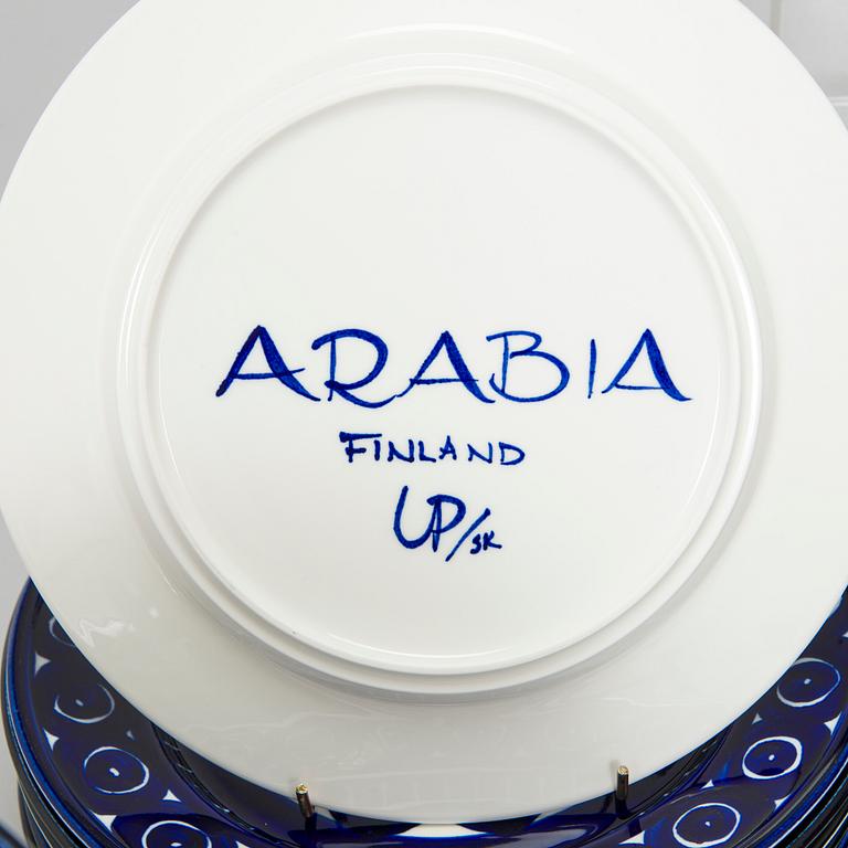 Ulla Procopé, mat- och kaffeservis, 82 delar, "Valencia", Arabia 1960-tal.