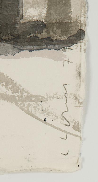 Lars Lerin, akvarell, signerad L Lerin och daterad -79.