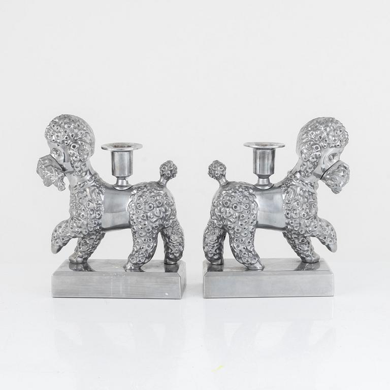 Per B. Sundberg, a pair of candlesticks, "Föremål", poodles, limited edition, Ikea 2018.
