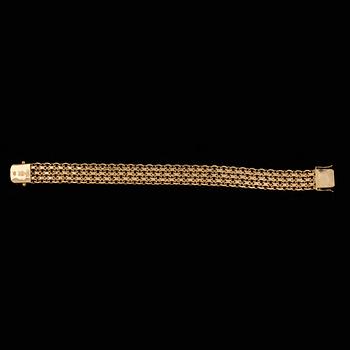 ARMBAND, 18k guld. Vikt ca 48 gram.