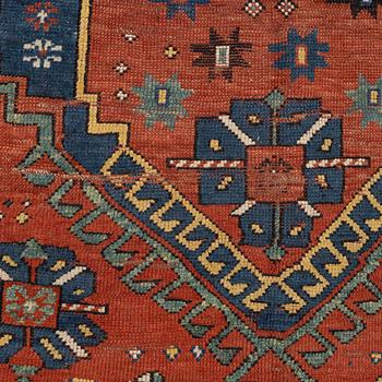 An antique Kazak rug, southern Caucasus, c 168 x 103 cm.