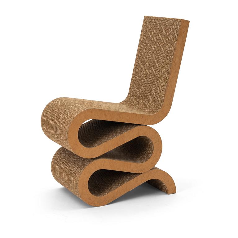 Frank Gehry, stol "Wiggle Side Chair", Vitra, efter 1992.