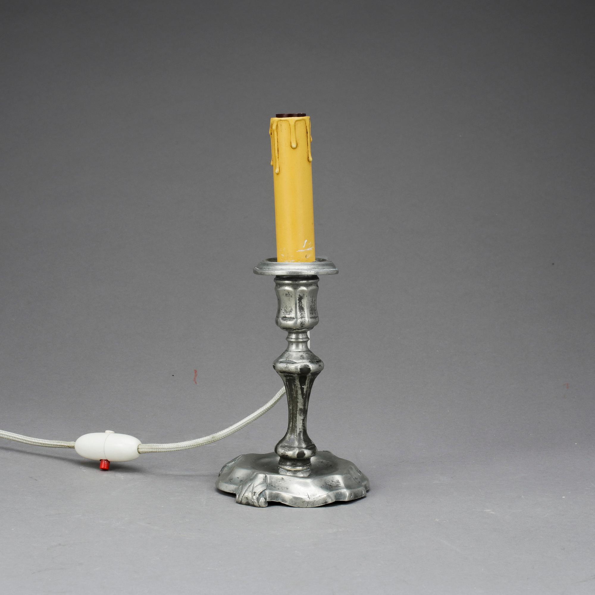 LJUSSTAKE/LAMPA, tenn Jonas Ingemarsson Boström, Göteborg 1741.