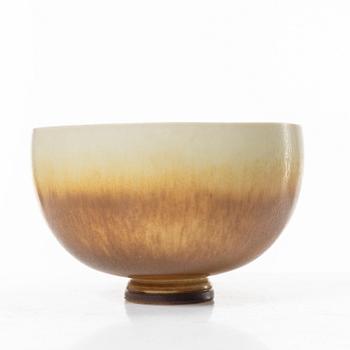 Berndt Friberg, vas och skål, stengods, Gustavsbergs Studio 1965 och 1968.