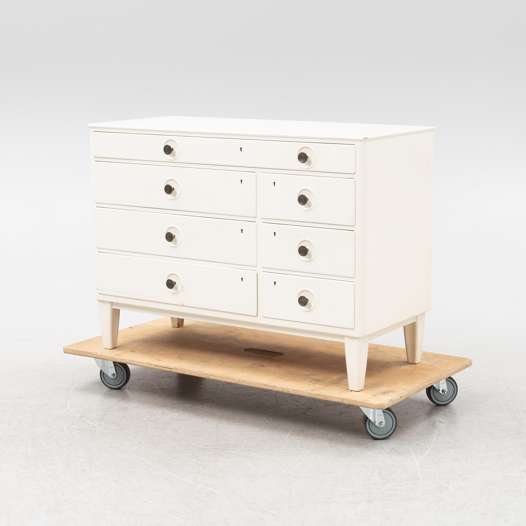 Axel Larsson, a painted dresser, Svenska Möbelfabrikerna Bodafors, Sweden 1940's.