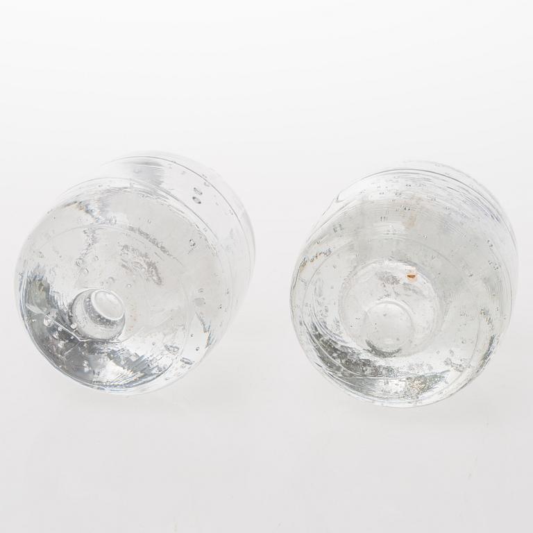 TIMO SARPANEVA, A set of six glass candleholders of the Arkipelago-series for Iittala.