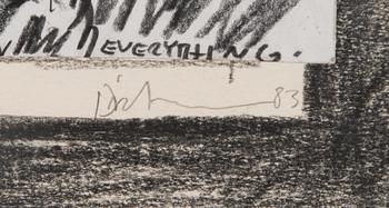Erik Dietman, mixed media, signed and dated -83.