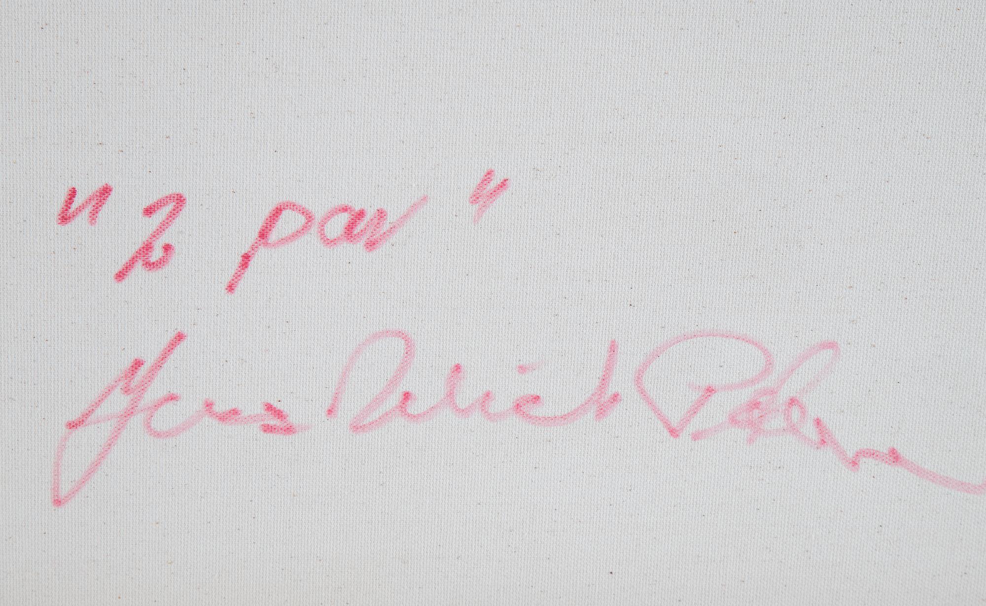 JENS ULRICH PETERSEN, akryl på duk, signerad a tergo.