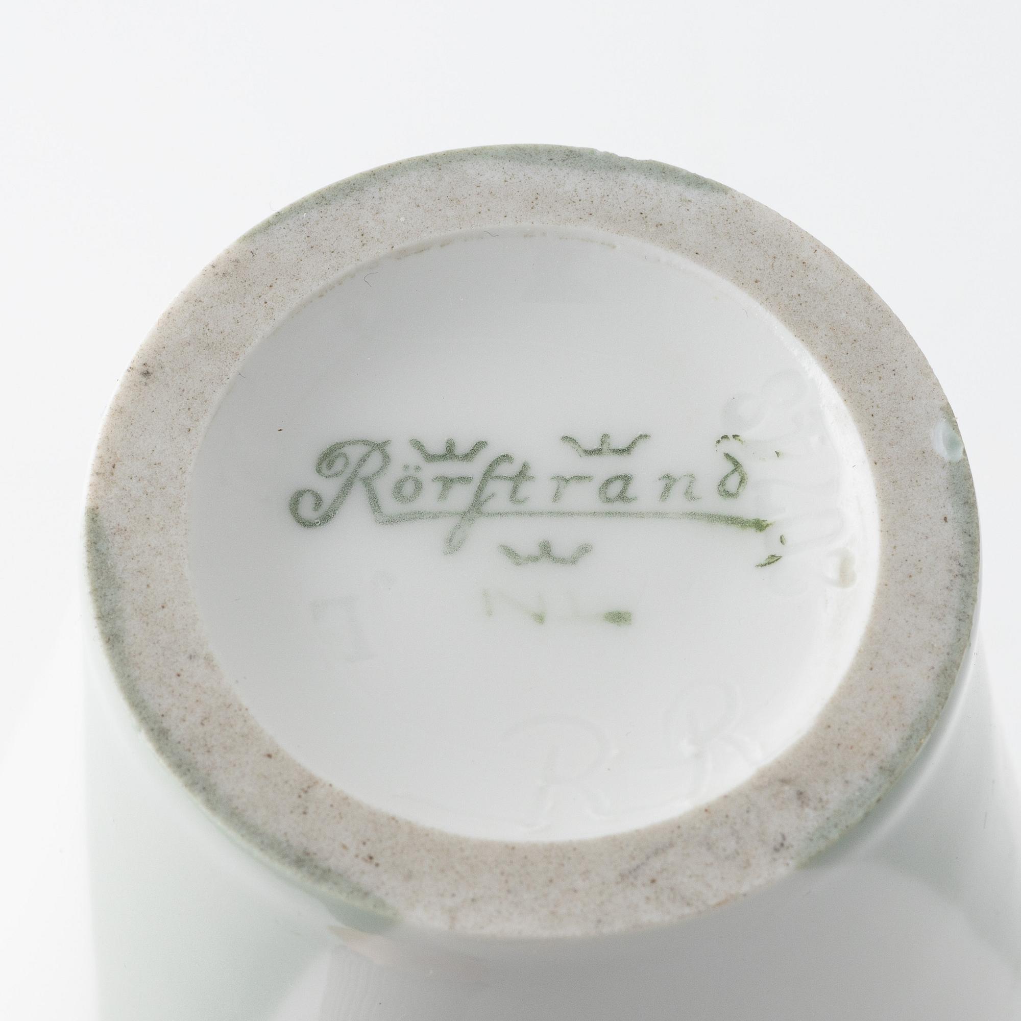 Rörstrand, two Art Nouveau porcelain vases, early 20th Century.