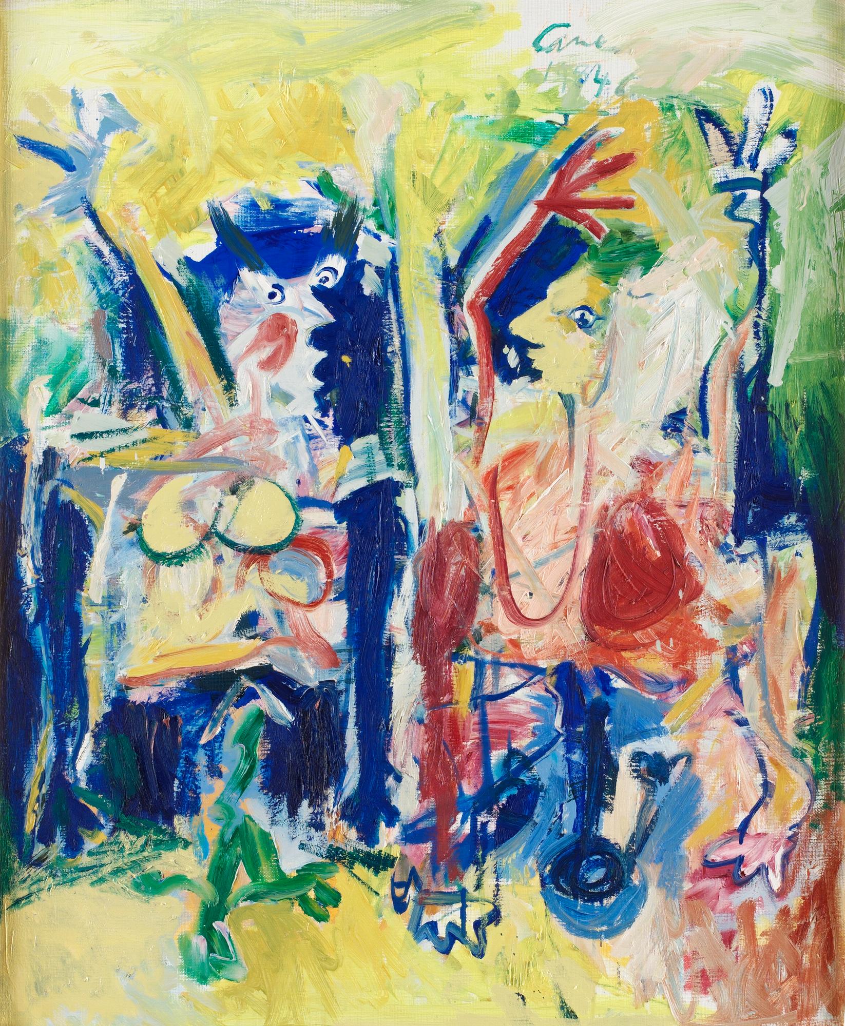 Louis Cane, "2 Femme IV".
