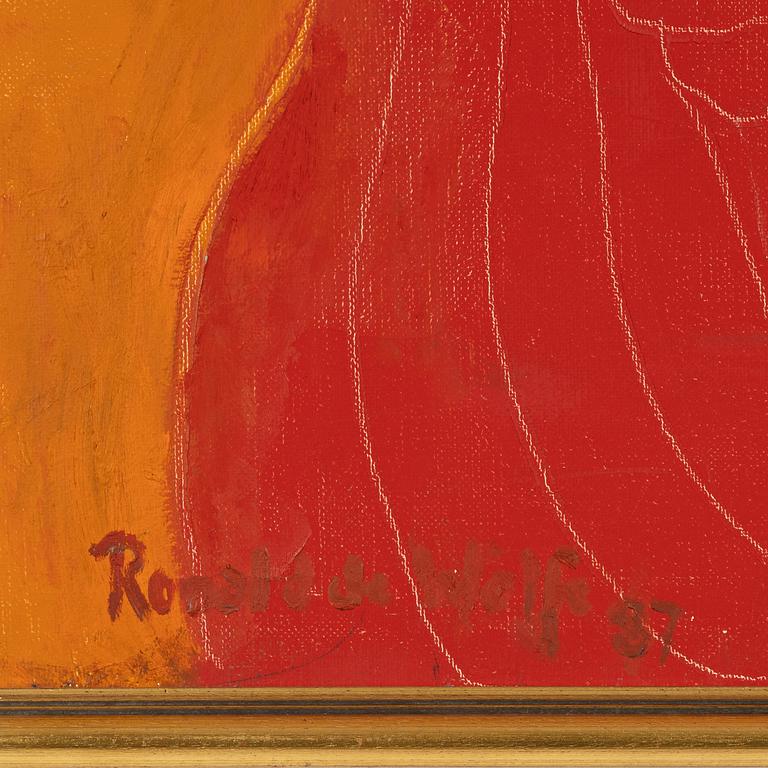 Ronald de Wolfe, oil on canvas, signed and dated -87.