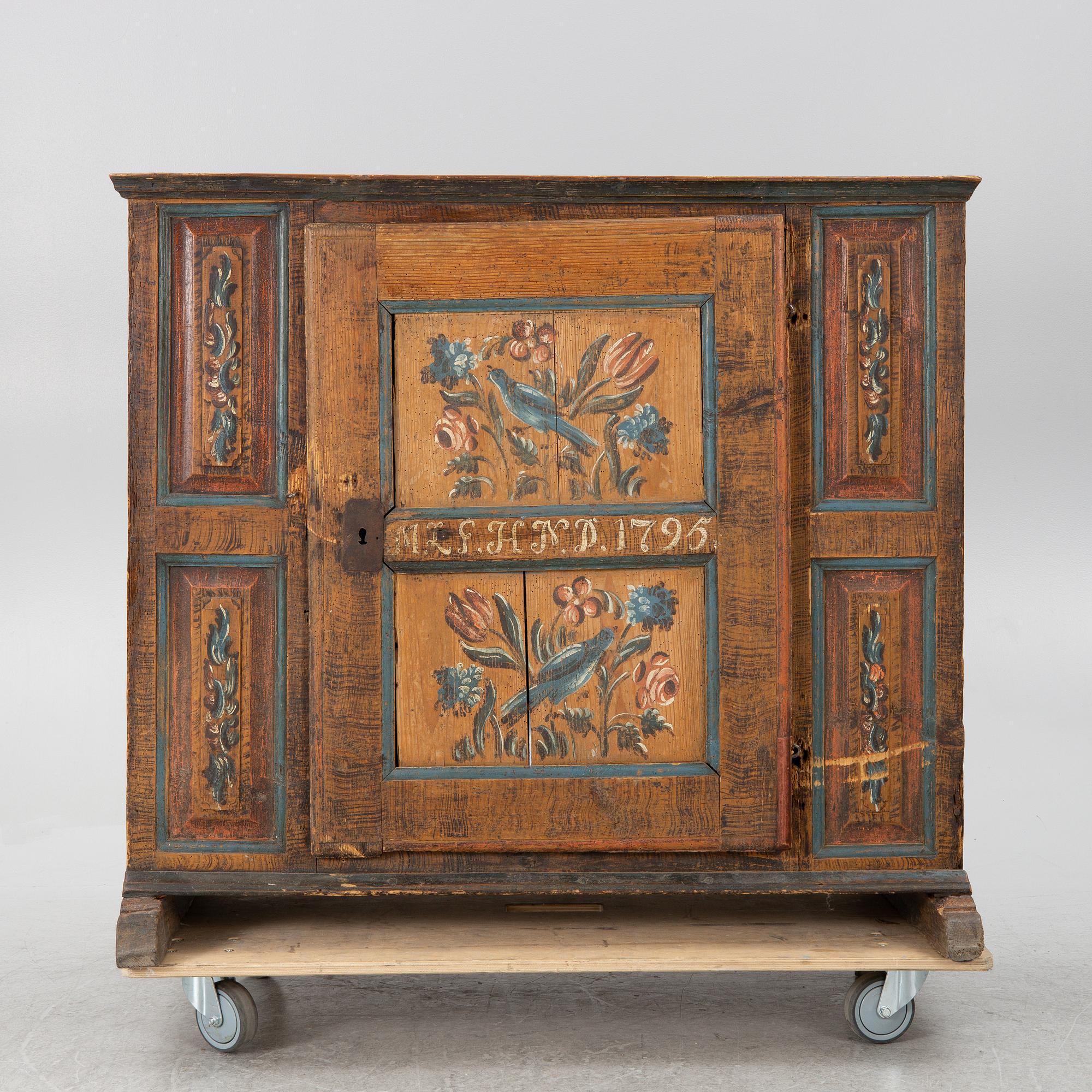 A Swedish provincial cabinet, dated 1795.