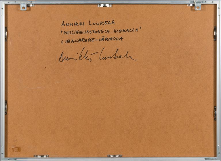 Annikki Luukela, cibachrome-vedos, signeerattu.