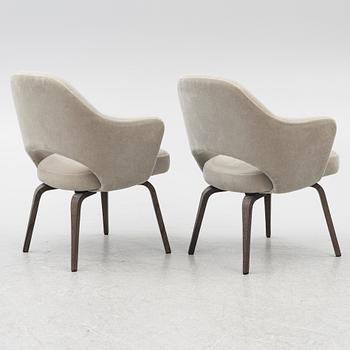 Eero Saarinen, chairs, a pair, "Executive Side Chair", Knoll, 21st century.