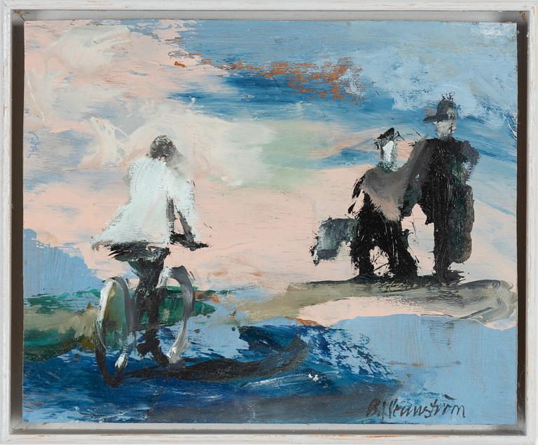 Berndt Wennström, olja på pannå, signerad.