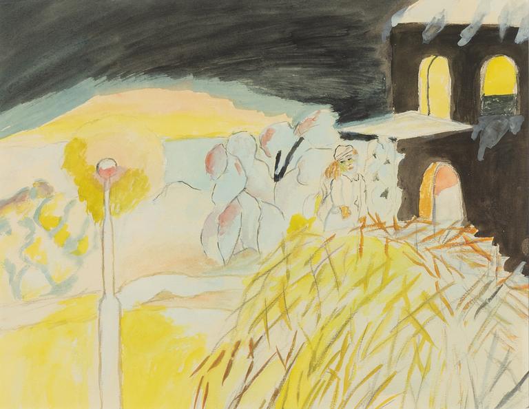 Primus Mortimer Pettersson, watercolour.