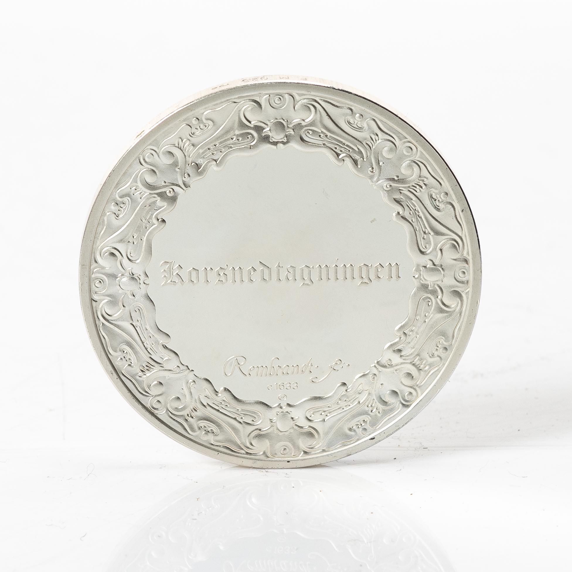 "Rembrandt in silver", 50 collector medals in sterling silver, Franklin Mint Ltd.