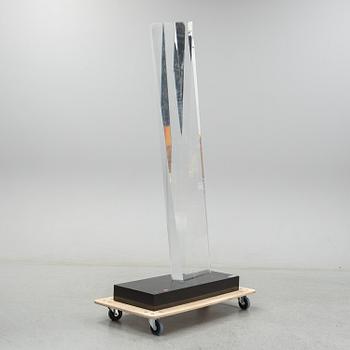 Lars Brander, sculpture, plexi, signed Lars Brander and dated 1989.