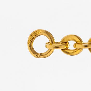 Halsband, ca 24K guld.