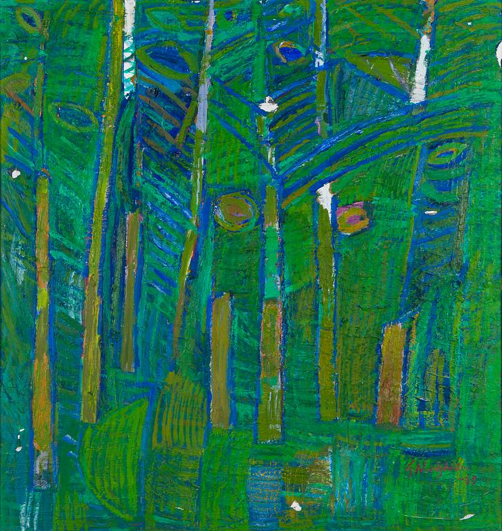 Gunnar Nordström, 'Skog II grön'.