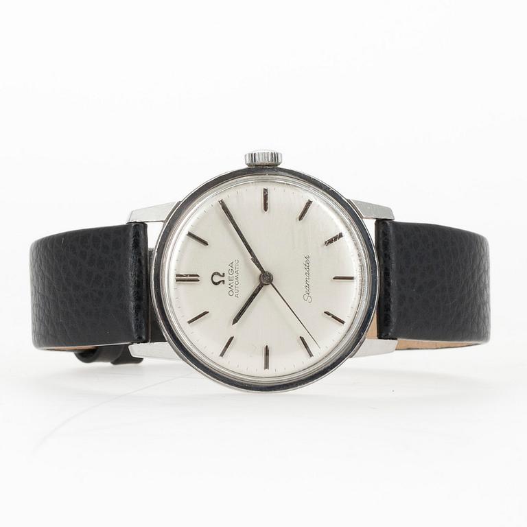 ARMBANDSUR, herr, Omega Seamaster, Automatic, stål 1950-60-tal.