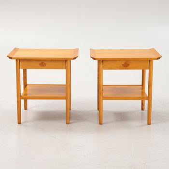 A pair of Swedish Modern bedside tables, 1930's/40's.