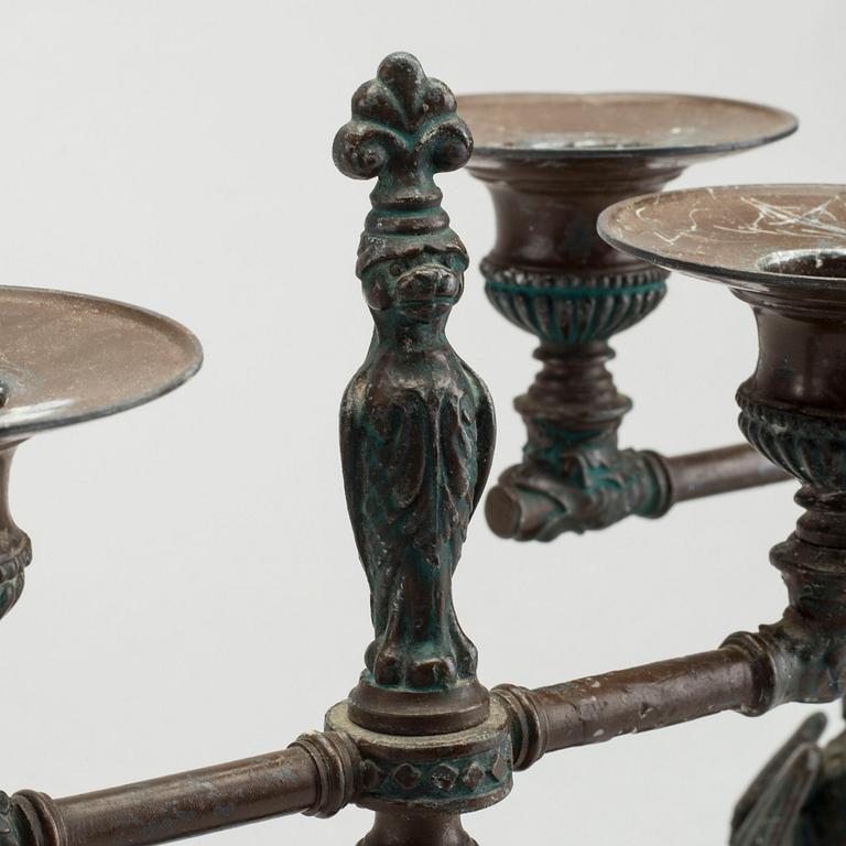 TWO CANDELABRUM, first half of the 20th century.