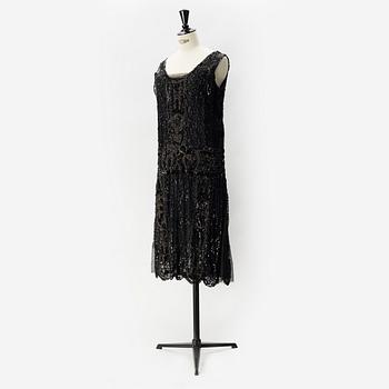 A sequin embroidered 1920's dress.