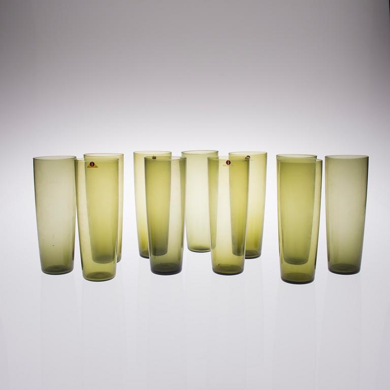 TAPIO WIRKKALA, DRICKSGLAS, 11 st, model 2204, Iittala.