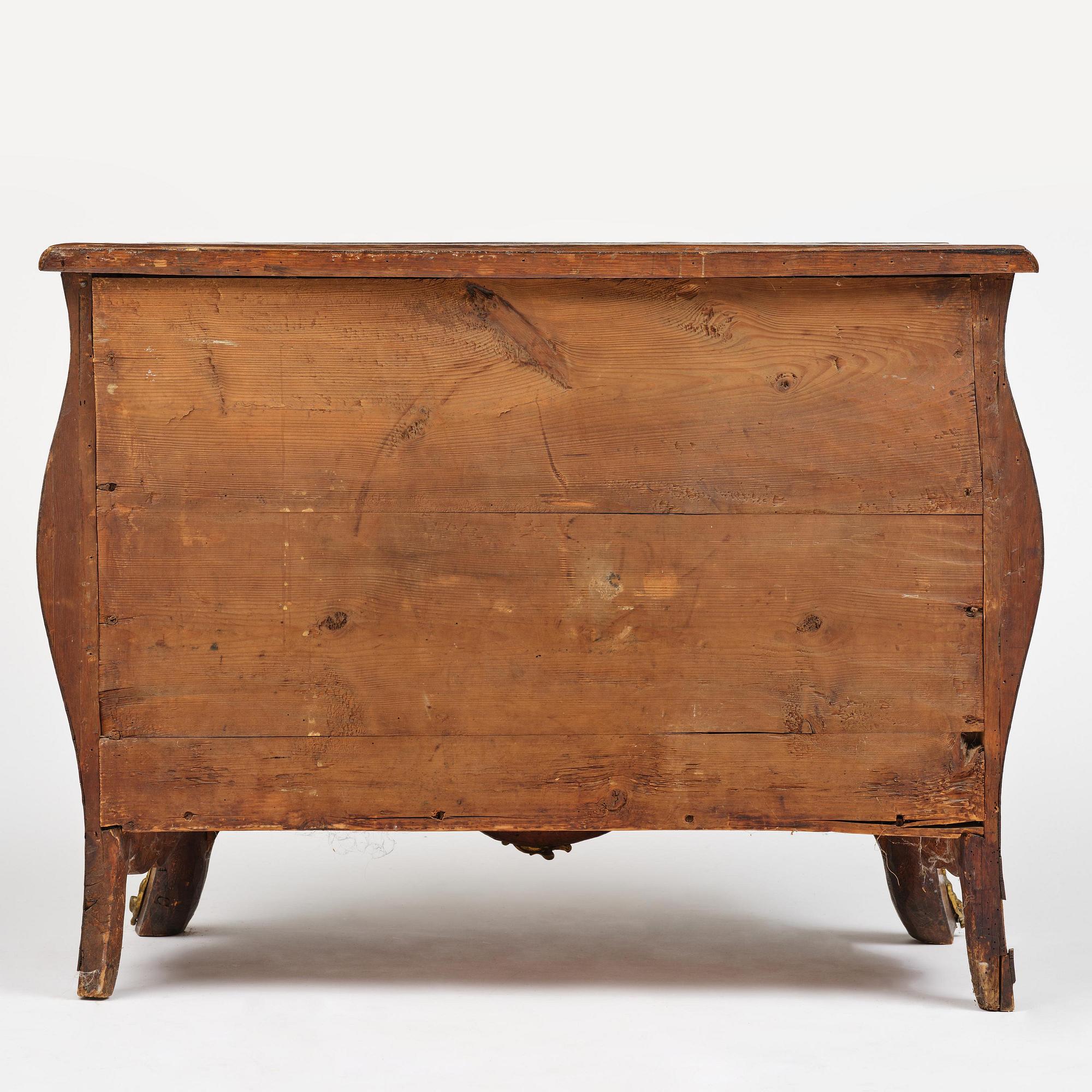 A Swedish rococo parquetry commode attributed to J. Sjölin (master in Köping and Kungsör 1767-85).