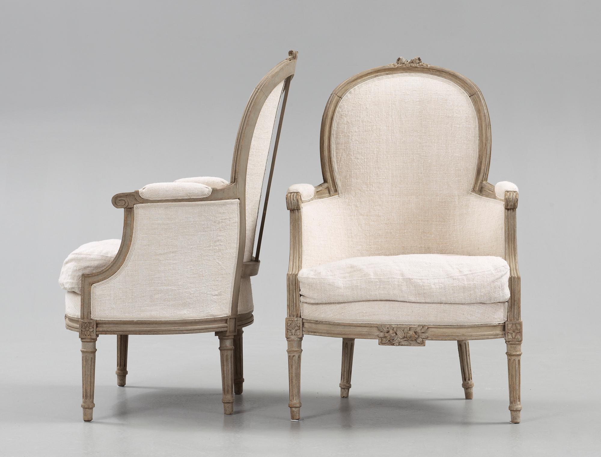 BERGERER, ett par, Louis XVI-stil, 1900-talets början.