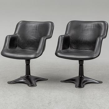 YRJÖ KUKKAPURO, a pair of 'Junior' armchairs, Haimi 1960's.