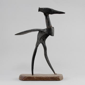 SKULPTUR, patinerad metall, monogramsignerad, 1900-talets andra hälft.