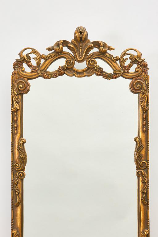 Mirror with console table, first half of the 20th century.
