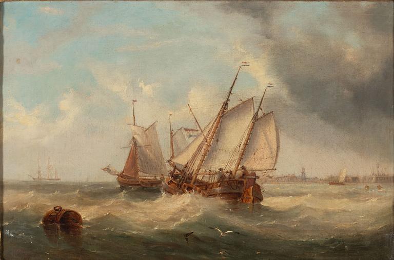 Henry Redmore, Sailing Ships by the Coast.