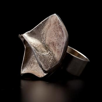 RING, sterlingsilver, "I Magman" Björn Weckström, Lapponia 1969.