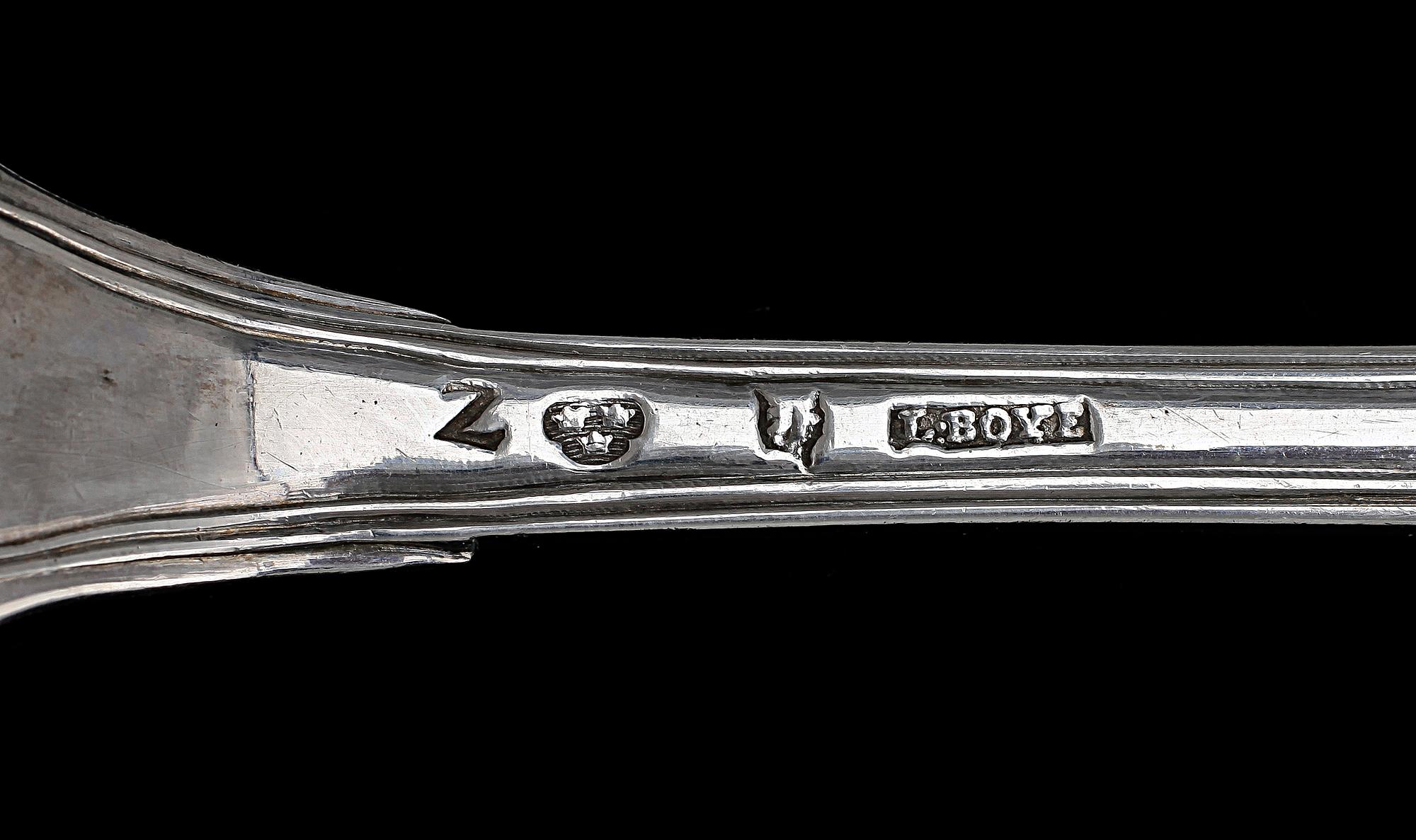 RAGUSKED, silver, Lars Boye, Stockholm, 1782. Vikt 164 g.