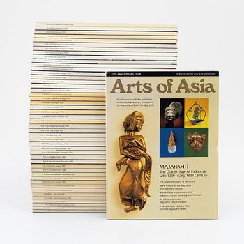 A set of 46 Arts of Asia Magazines, from the period 1978-2000.