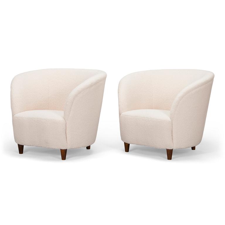 Elna Kiljander, a pair of 1930's armchairs for Mobilia.