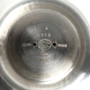 Georg Jensen, ett par ljusstakar, Köpenhamn 1996, sterling silver, designnr 263B.